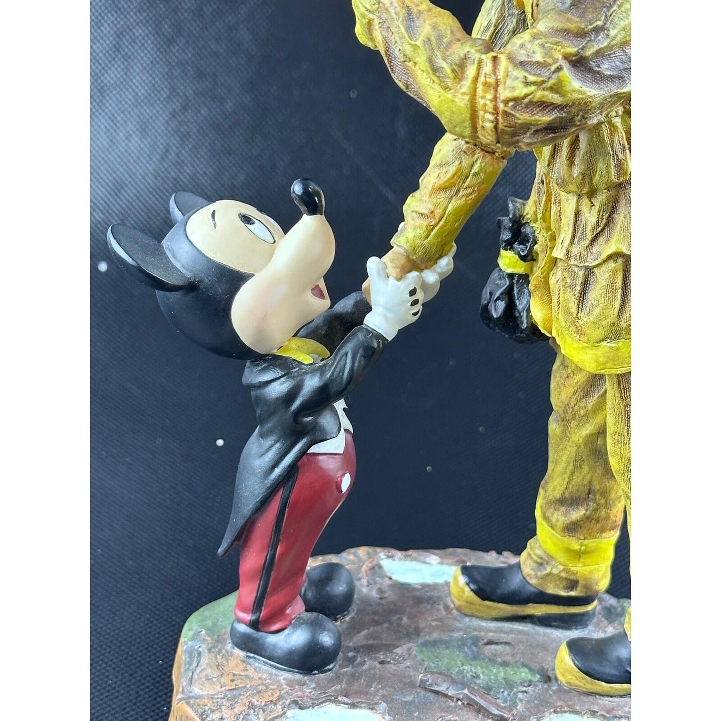 Disney Charles Boyer Tribute to Firefighters Mickey Mouse Resin Statue COA 7.5in