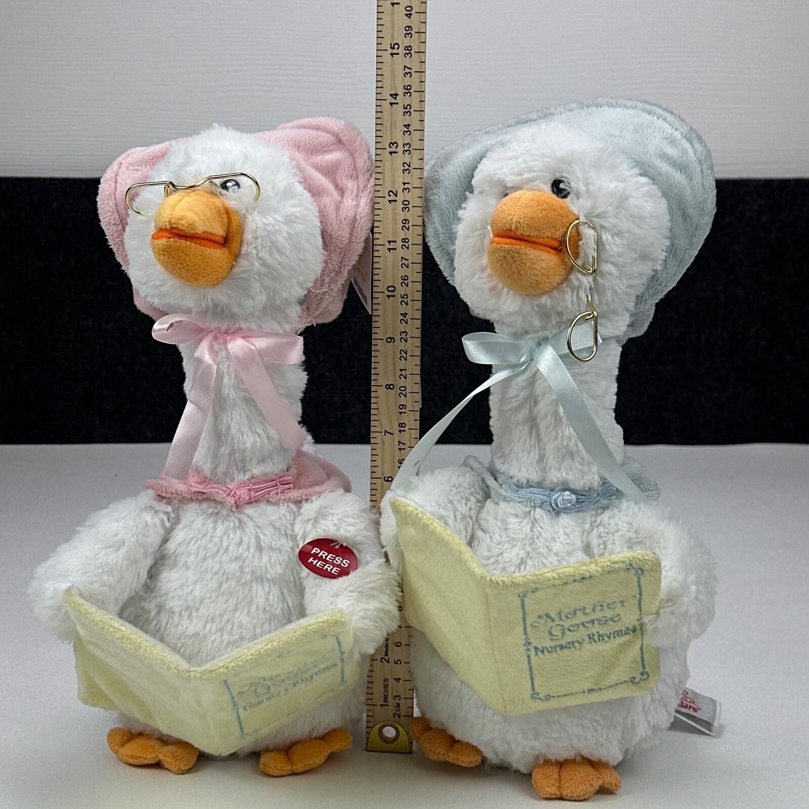 Cuddle Barn Mother & Father Goose Animated Talking Plush Nursery Rhymes WORKS! by Cuddle Barn