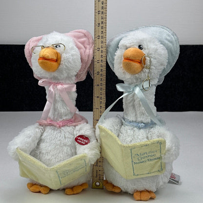 Cuddle Barn Mother & Father Goose Animated Talking Plush Nursery Rhymes WORKS! by Cuddle Barn