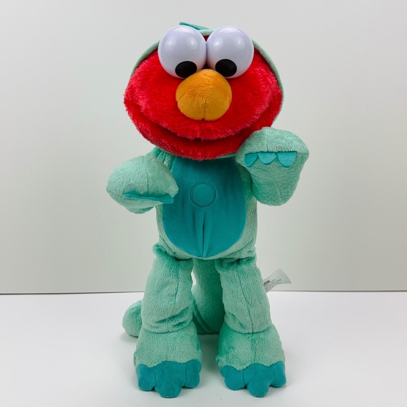 Official Sesame Street Elmo Dinosaur Plush Soft Toy by Just Play