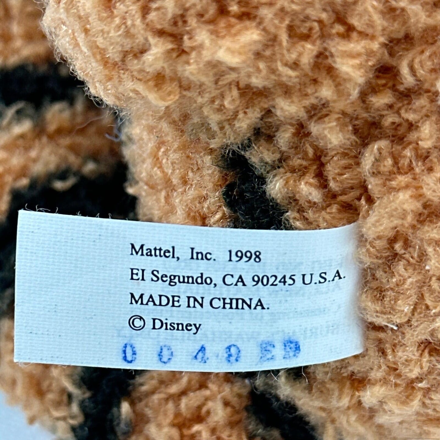 Authentic 1998 Mattel Disney Tigger Plush by Mattel