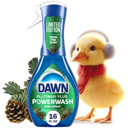 Dawn Powerwash Spray, Dish Soap, Fresh Pine, Christmas Tree Scent, 1 Starter Kit, 16 fl oz