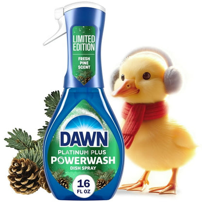Dawn Powerwash Spray, Dish Soap, Fresh Pine, Christmas Tree Scent, 1 Starter Kit, 16 fl oz