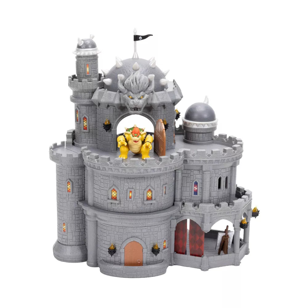 The Super Mario Galaxy Movie – Deluxe Bowser Castle Playset with 1.5” Bowser Figure, Piano, Bonsai Tree, Heat-Activated paintings and more