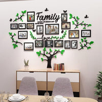 DIY Wall Decor Living Room Family Tree Wall Decor Sticker 3D Picture Frames Collage Wall Decor Living Room Decor