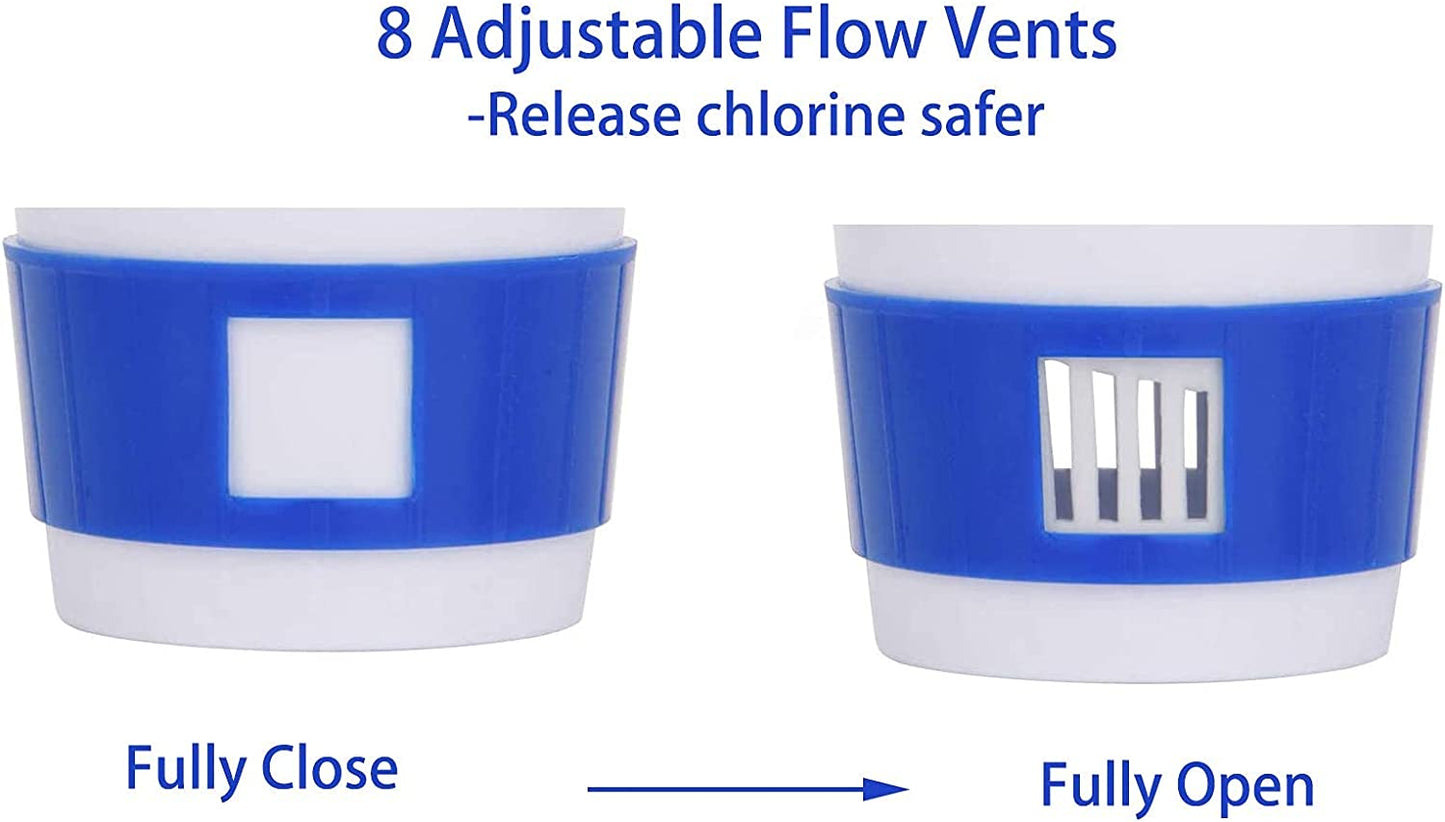 Floating Mini Spa Chemical Dispenser, Chlorine/Bromine Tablet Floater for 1 Inch Tablets, Idea for Spa, Hot Tub &,Fountain, Inflatable & Above-Ground Pools