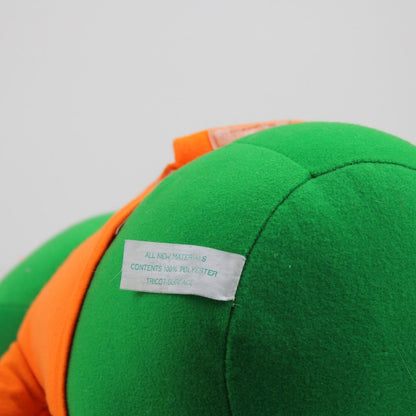 VTG Ohio Art Co Bull Frogg Plush Green Orange Shirt Flip Flops 90s Toy TESTED