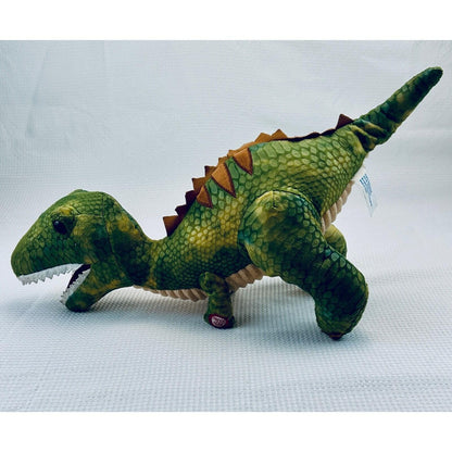 Hugfun International Roaring T-Rex Dinosaur Plush Green Scaly Texture 2021
