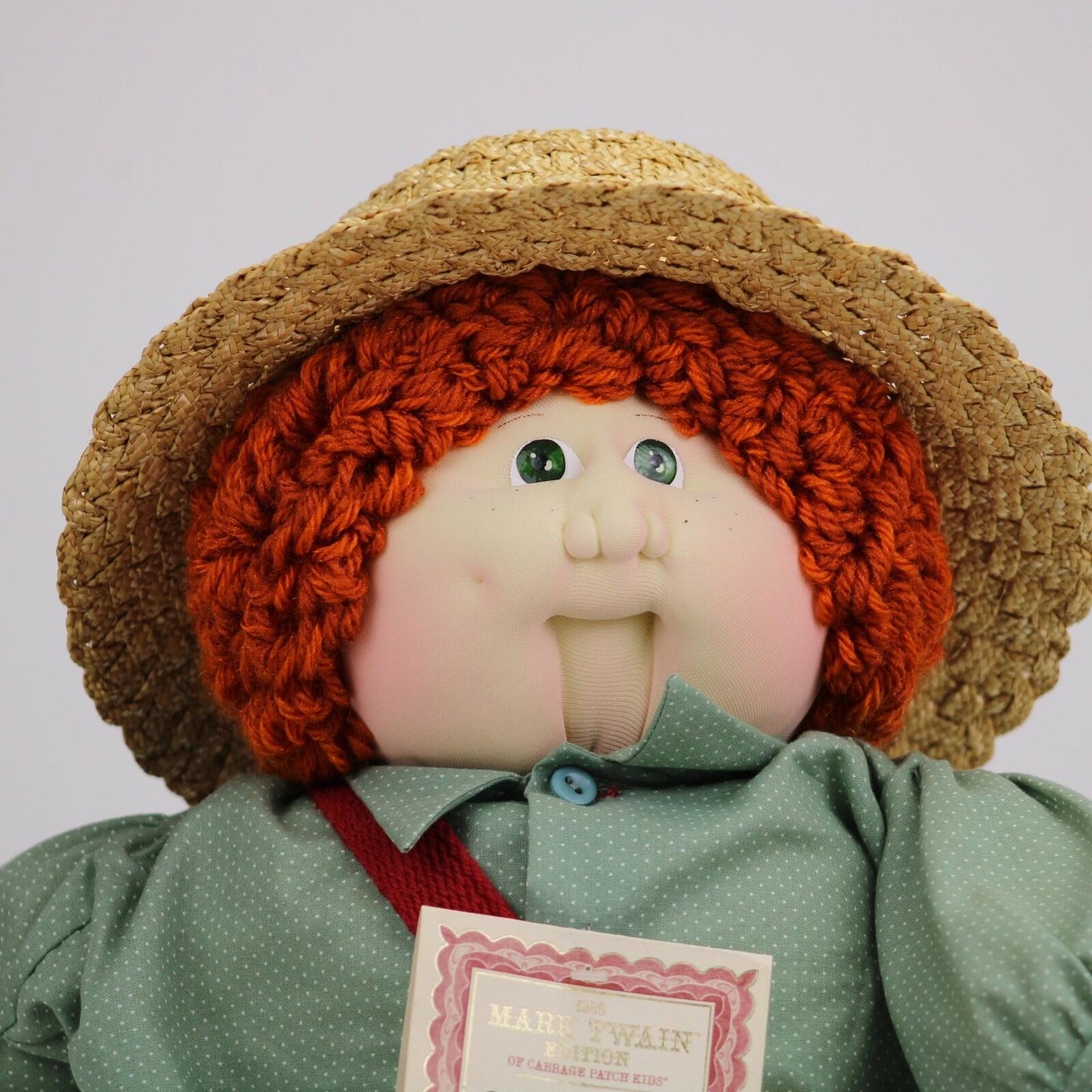 Cabbage Patch Kids 1986 Mark Twain Huckleberry Finn Soft Sculpture Doll