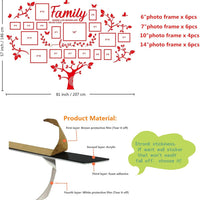 DIY Wall Decor Living Room Family Tree Wall Decor Sticker 3D Picture Frames Collage Wall Decor Living Room Decor