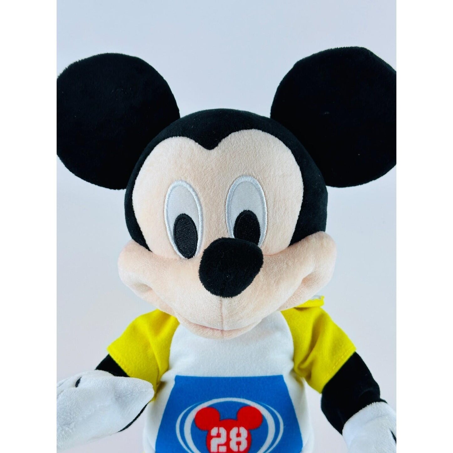 Disney Mickey Mouse Plush Toy Interactive Talking Figure Red Blue Yellow