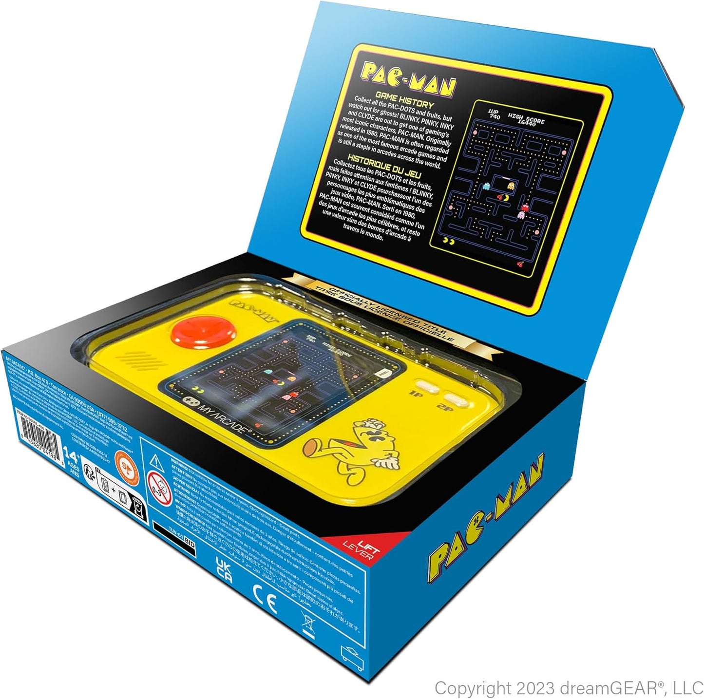 My Arcade Pac-Man Pocket Player Pro: Retro Gaming, Arcades, 2.8" Screen | Birthday Gifts, Portable Gaming, Games for Kids and Adults
