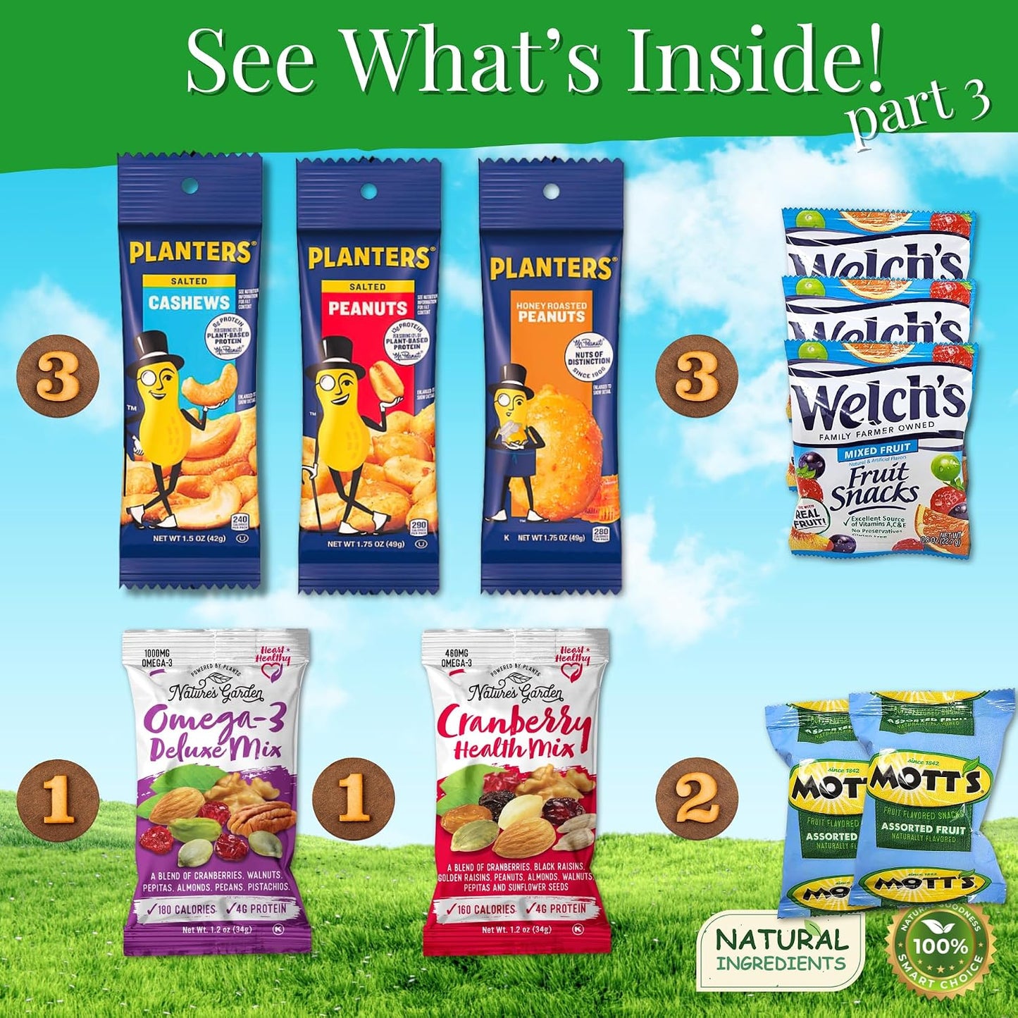 Healthy Snack Variety Box for Adults - Deluxe Assortment with Granola Bars, Nut Mixes, and Fruit Snacks for Families, Office, Gifts, and Travel (28 Count)