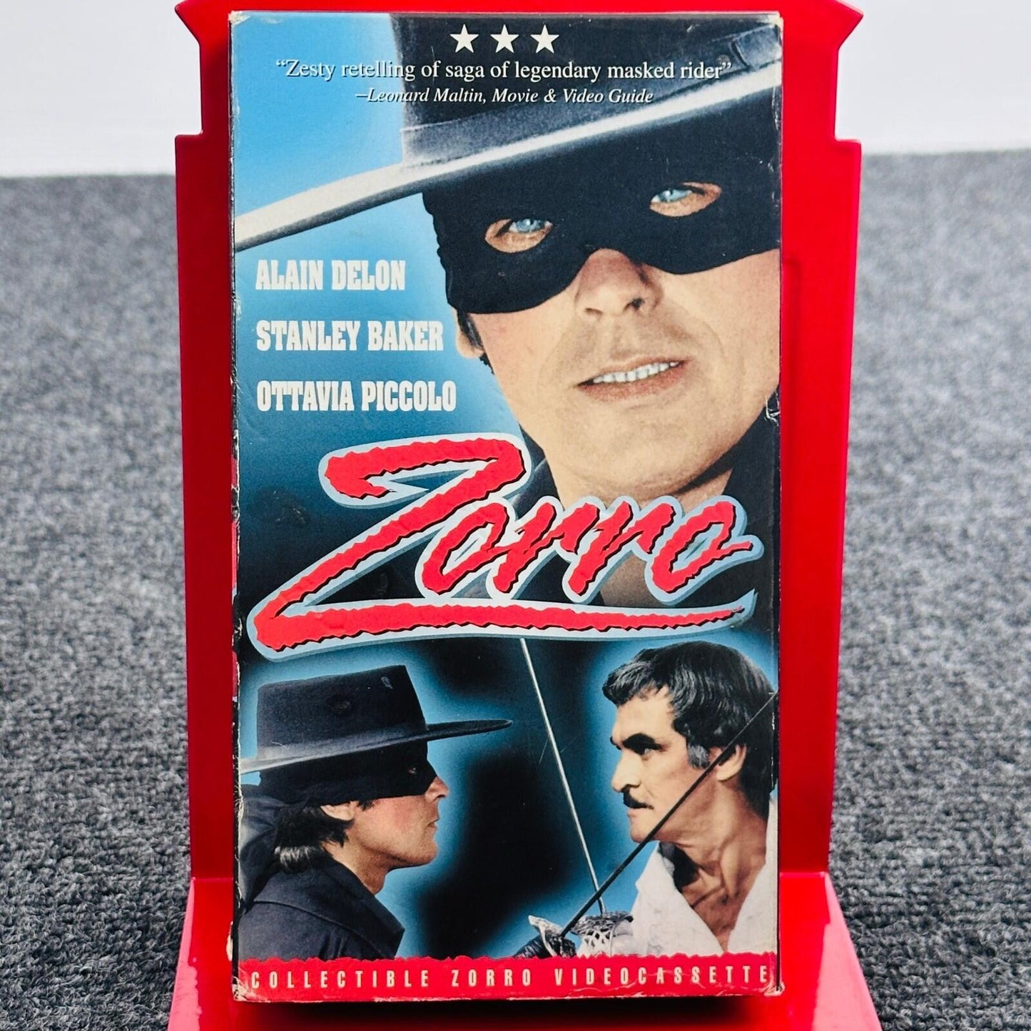 Zorro VHS 1975 Alain Delon Stanley Baker UAV Entertainment 084296066100 Movie
