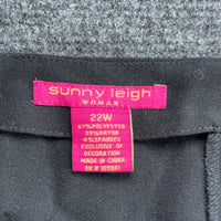 Sunny Leigh Woman Black Soutache Embroidered A-Line Skirt Plus Size 22W Pink — photo 6 of 6