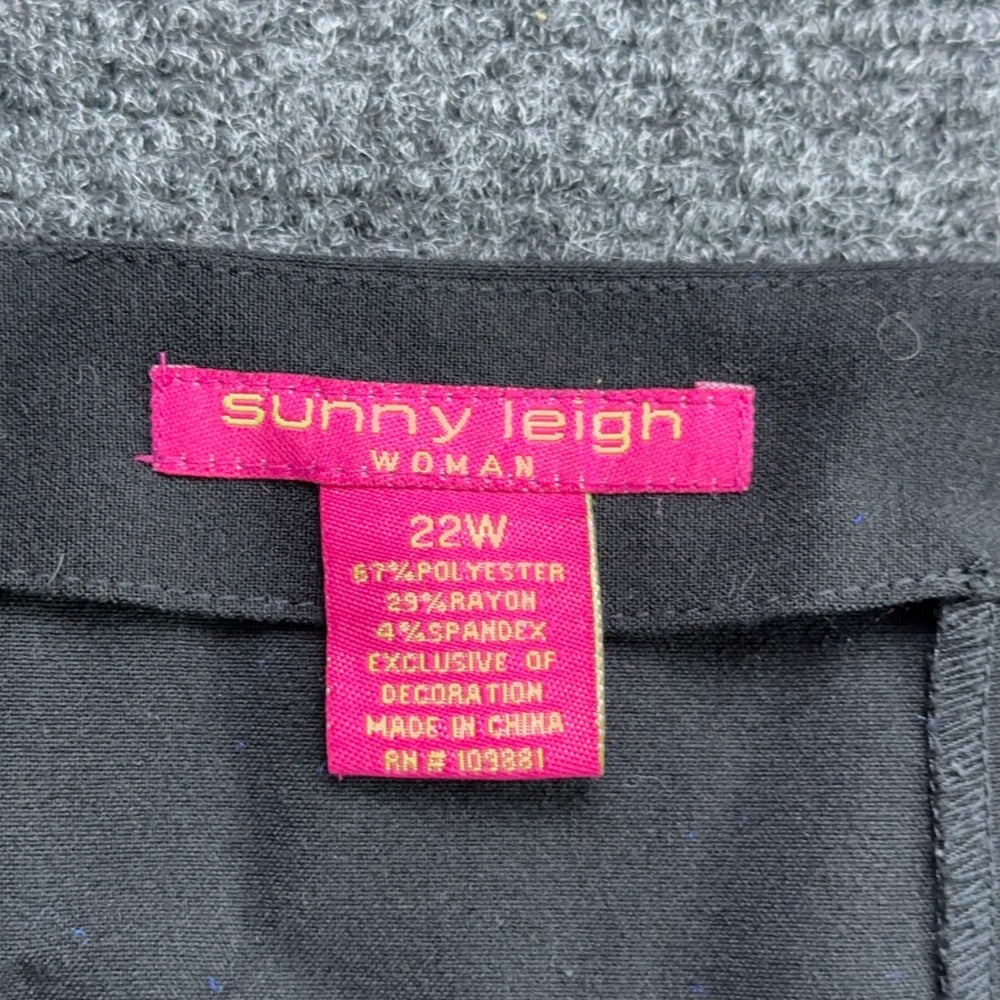 Sunny Leigh Woman Black Soutache Embroidered A-Line Skirt Plus Size 22W Pink — photo 6 of 6