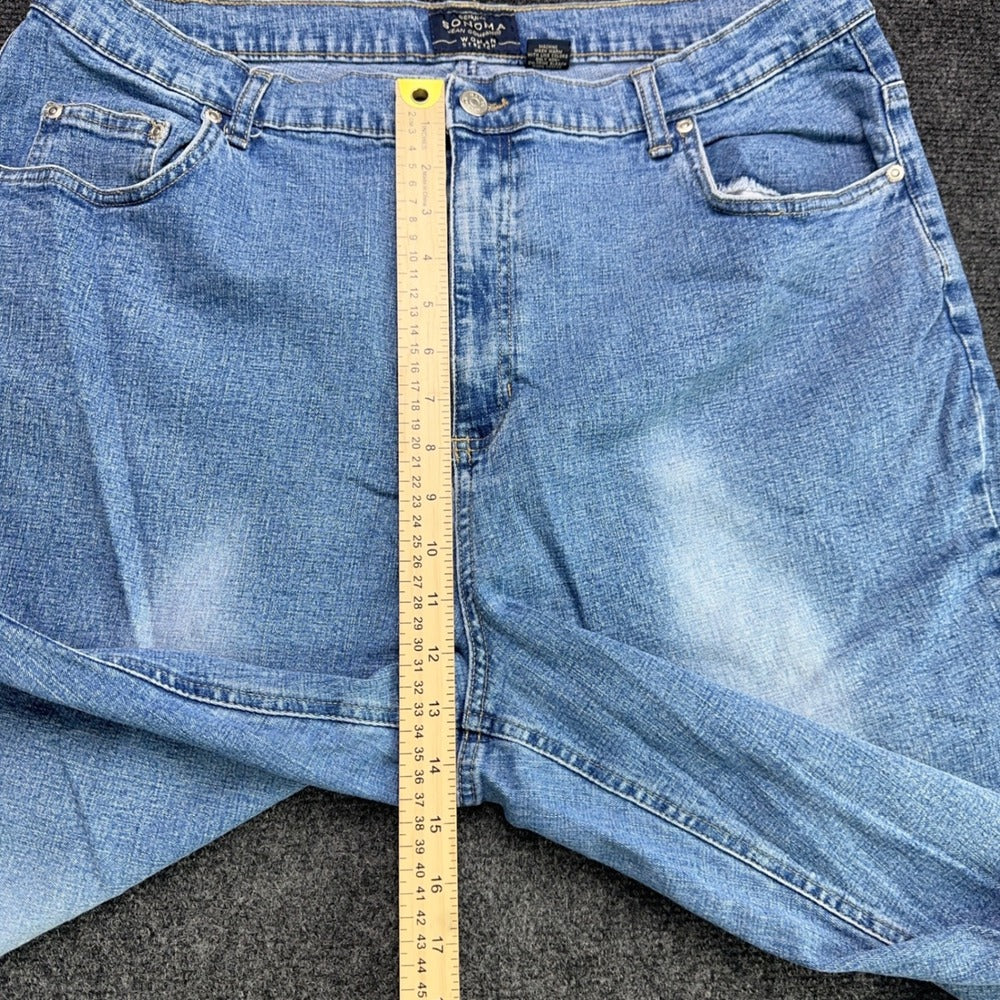 Sonoma Goods for Life Women 20W Medium Wash Stretch Denim Capri Cropped Jeans — photo 9 of 10