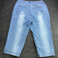 Sonoma Goods for Life Women 20W Medium Wash Stretch Denim Capri Cropped Jeans — photo 3 of 10