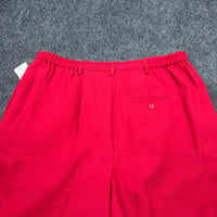 Karen Scott Woman Red Pleated Straight Leg Dress Pants 18W High Rise Workwear — photo 13 of 14
