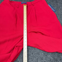 Karen Scott Woman Red Pleated Straight Leg Dress Pants 18W High Rise Workwear — photo 8 of 14