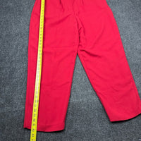 Karen Scott Woman Red Pleated Straight Leg Dress Pants 18W High Rise Workwear — photo 6 of 14
