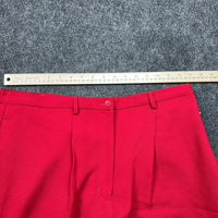 Karen Scott Woman Red Pleated Straight Leg Dress Pants 18W High Rise Workwear — photo 9 of 14