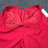 Karen Scott Woman Red Pleated Straight Leg Dress Pants 18W High Rise Workwear — photo 12 of 14