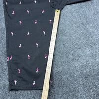 White Stag Womens Plus 18 Martini Glass Print Cropped Capri Pants Black Pink — photo 6 of 10
