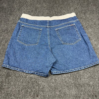 Riders by Lee Womens Blue Denim Comfort Waist Shorts 20W M MSCH63851 Medium Wash — photo 3 of 10