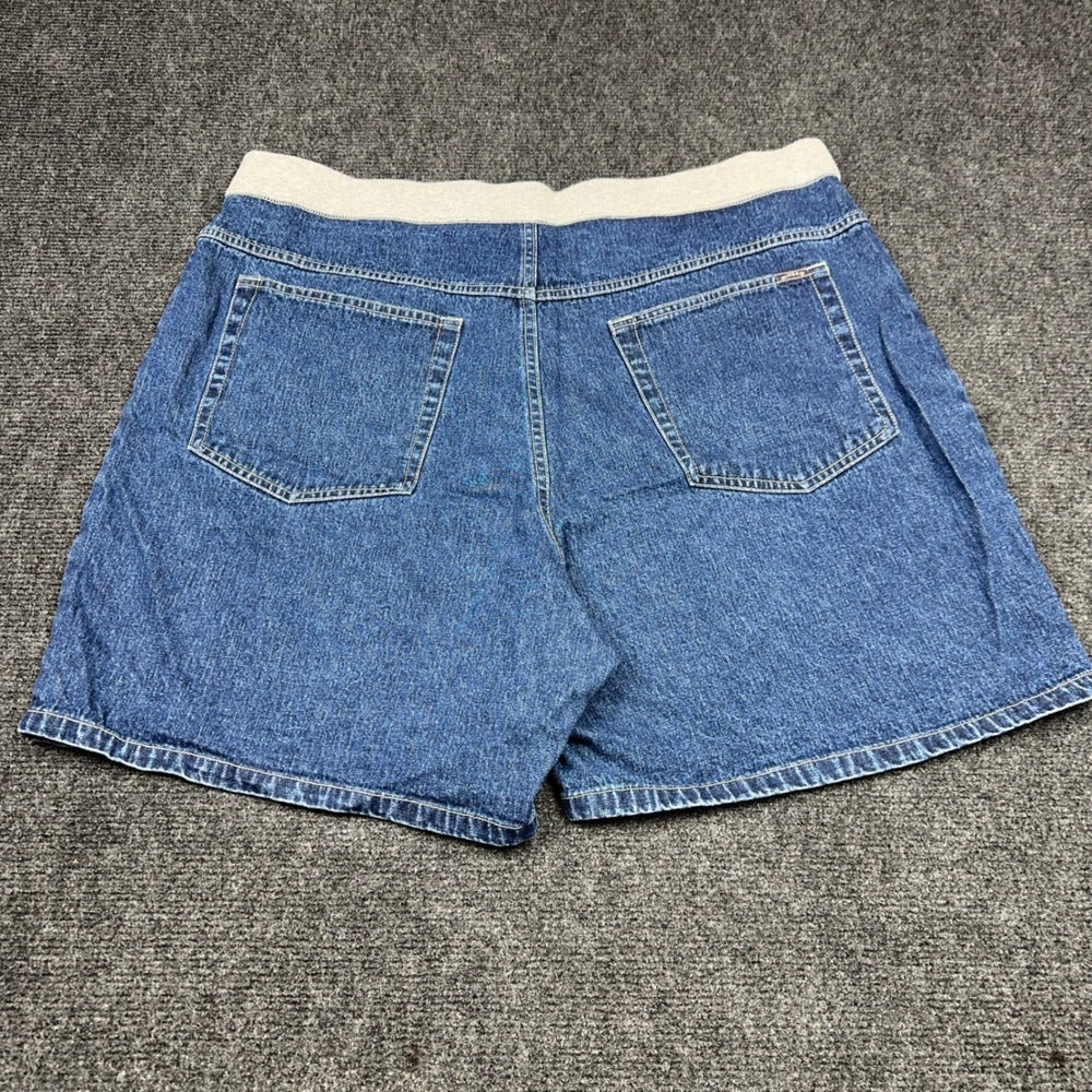 Riders by Lee Womens Blue Denim Comfort Waist Shorts 20W M MSCH63851 Medium Wash — photo 3 of 10