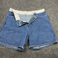 Riders by Lee Womens Blue Denim Comfort Waist Shorts 20W M MSCH63851 Medium Wash — photo 9 of 10