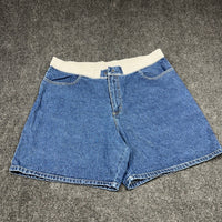 Riders by Lee Womens Blue Denim Comfort Waist Shorts 20W M MSCH63851 Medium Wash — photo 2 of 10