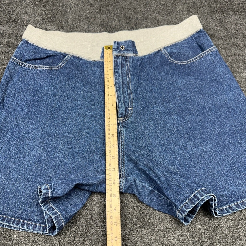 Riders by Lee Womens Blue Denim Comfort Waist Shorts 20W M MSCH63851 Medium Wash — photo 8 of 10