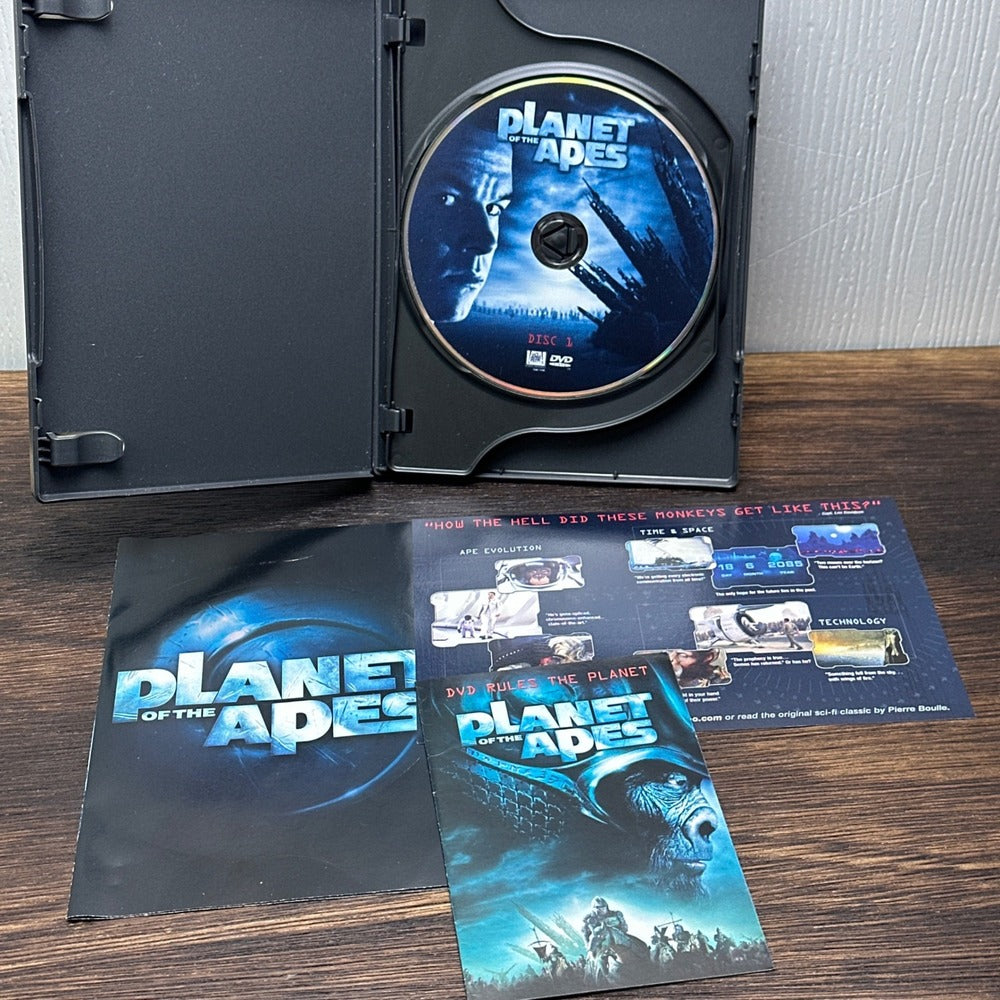 Planet of the Apes DVD 2-Disc Special Edition Mark Wahlberg Tim Burton 2001