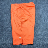 Cato Woman Orange Bermuda Shorts Plus Size 18W Cotton Stretch Gold Button Detail — photo 11 of 13