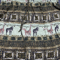 Dressbarn Woman Plus 22/24 Safari Animal Print Maxi Skirt Green Giraffe Zebra — photo 7 of 7