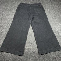 Ashley Stewart Wide Leg Jeans Black Dark Wash Plus Size 18W High Rise Denim — photo 3 of 10