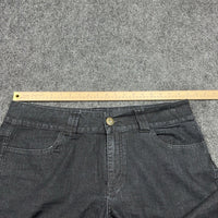 Ashley Stewart Wide Leg Jeans Black Dark Wash Plus Size 18W High Rise Denim — photo 8 of 10