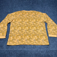 Timberland Mens XXL Relaxed Fit Long Sleeve All Over Logo T-Shirt Wheat Tan — photo 3 of 8