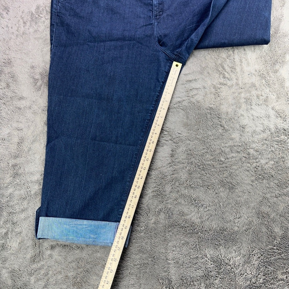 NYDJ Not Your Daughters Jeans 24W Dark Wash Cuffed Capri Denim Pants Made in USA — photo 5 of 13