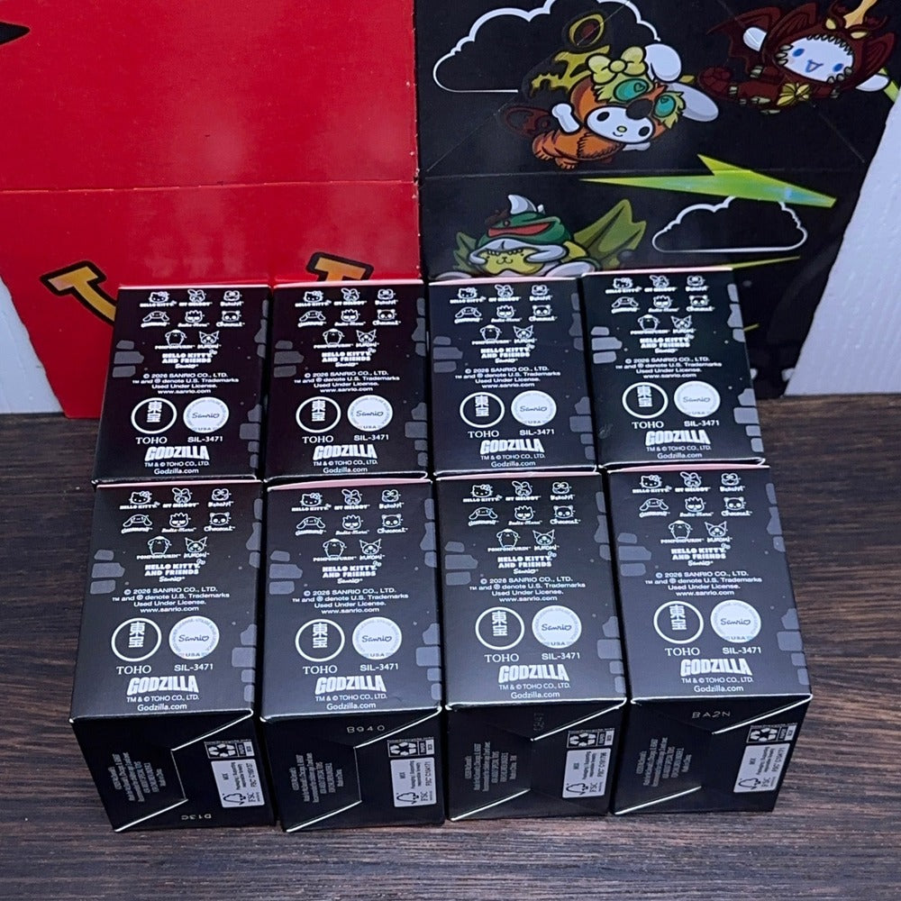 McDonalds Hello Kitty Godzilla 8 Figure Complete Set w/ Box NIB 2026 — photo 7 of 8