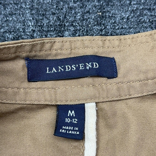 Lands End Womens Tan Utility Field Jacket 405916 Khaki Cotton M 10-12 — photo 6 of 10