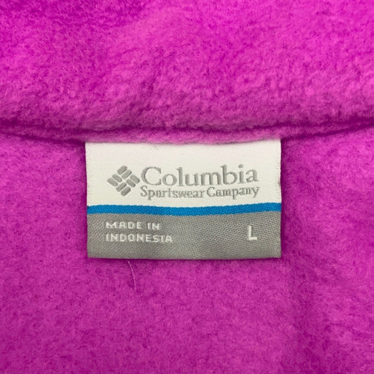 Columbia Girls Benton Springs Full Zip Fleece Jacket Pink Magenta Large L — photo 6 of 13