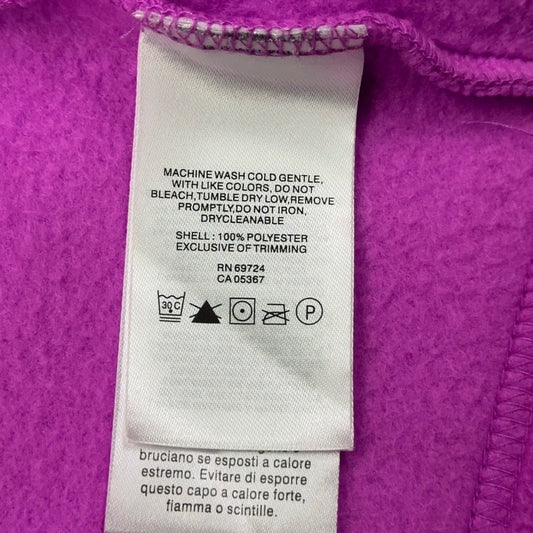 Columbia Girls Benton Springs Full Zip Fleece Jacket Pink Magenta Large L — photo 10 of 13