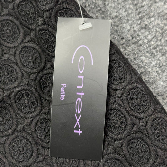 Context Petite Jet Black Lace Sleeveless Shift Dress 16P Jewel Neck 41614 NWT — photo 9 of 9