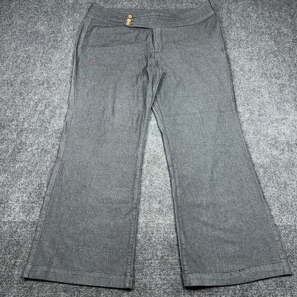 Destiny Gold Womens 20W Grey Wide Leg Dress Pants BL51808X Asymmetrical Waist — photo 1 of 12