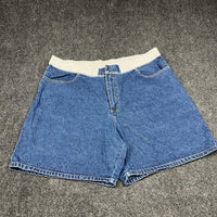 Riders by Lee Womens Blue Denim Comfort Waist Shorts 20W M MSCH63851 Medium Wash — photo 1 of 10