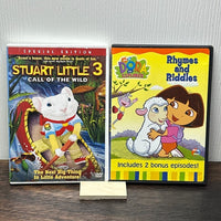 Stuart Little 3 Call of the Wild Dora the Explorer Rhymes and Riddles DVD Lot