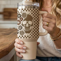 Retro Ghost + Skull 40oz