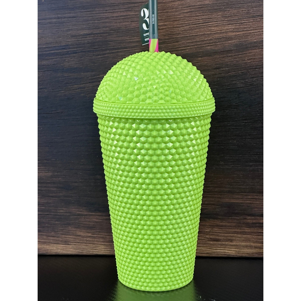 Starbucks 30th Anniversary Frappuccino Lime Green Studded Bling Tumbler 16oz NEW